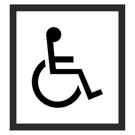 STICKER WC FOR THE DISABLED 130X130MM (36519035)
