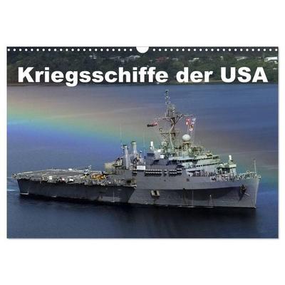Kriegsschiffe der USA (Wandkalender 2026 DIN A3 quer), CALVENDO Monatskalender