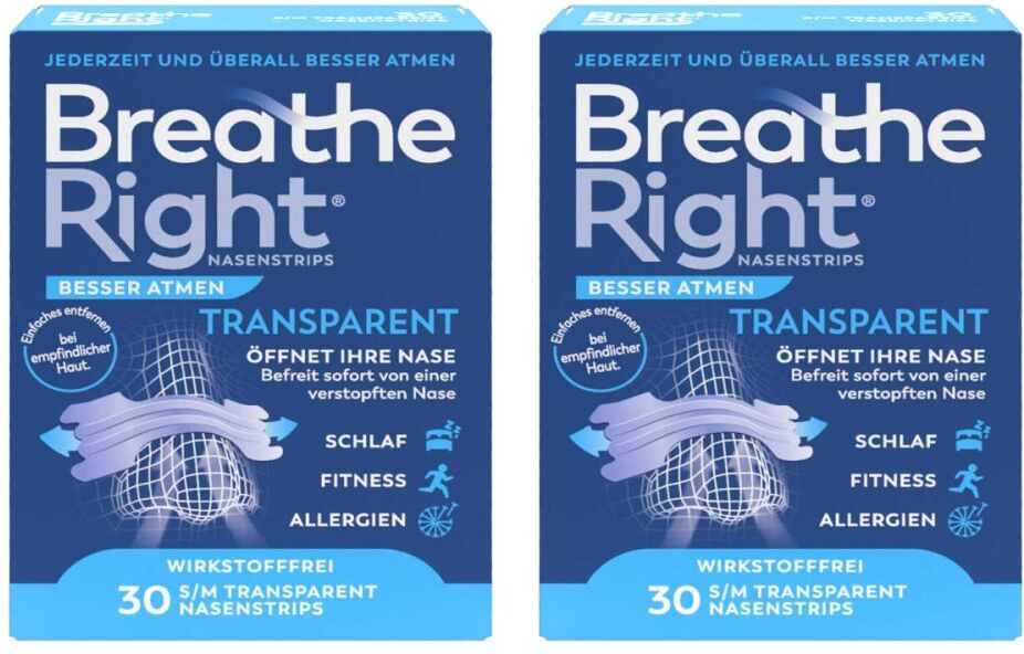 Breathe Right Besser Atmen Nasenpfl.normal Transp.
