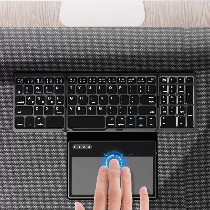INF Clavier Bluetooth pliable avec pavé tactile