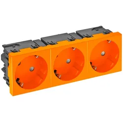 OBO Bettermann Vertr Steckdose 33 Grad, 3-fach STD-D3SC ROR3