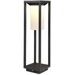 Deko-Light LED Solar-Stehleuchte SAMAS SOLAR 500, IP54, inkl. Sensor + Akku, 2.2W 3000K, Dunkelgrau, 50cm D-733050