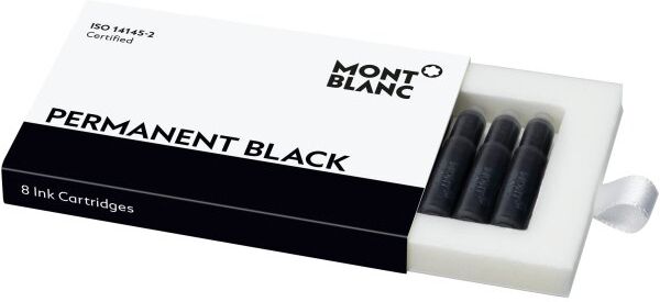 Montblanc Refill, Fyldepen, 8 Stk., Perm. Black