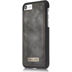 Caseme Apple iPhone 8 Echtleder Portemonnaie Karten Hülle (Apple iPhone 8), Smartphone Hülle, Schwarz