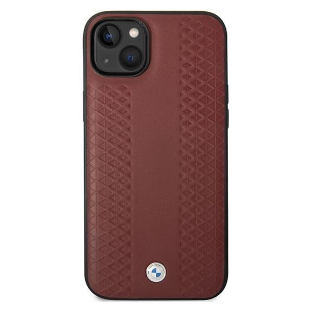 BMW Etui BMHCP14S22RFGR iPhone 14 6,1" burgundowy/burgundy Leather Diamond Pattern (Apple iPhone 14) (BMW000544-0)