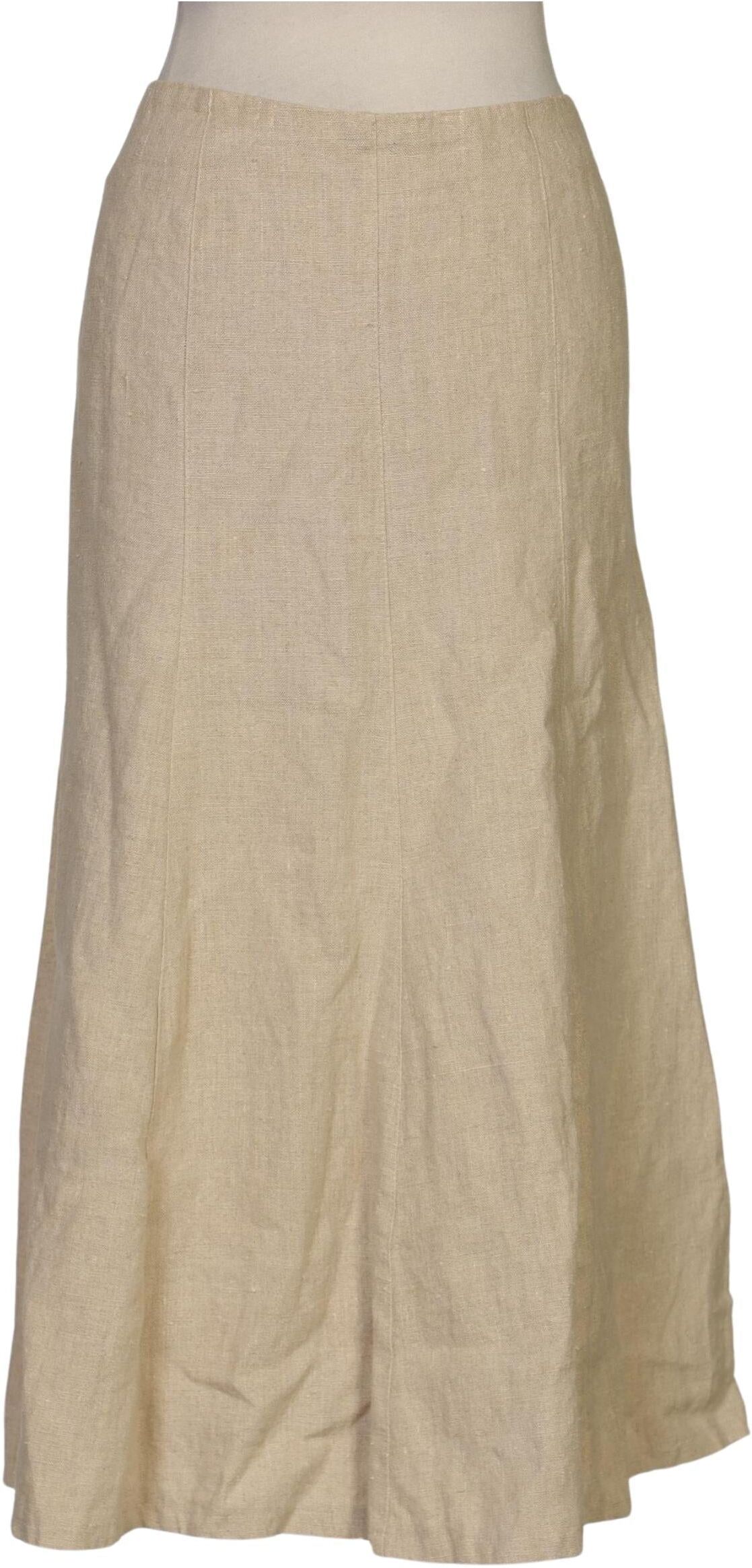 Country Line Damen Rock, Beige, Gr. W34, Leinen / Viskose - Second Hand