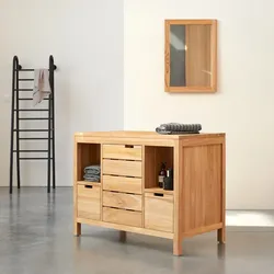 Aufbewahrungsmöbel Serena aus Teakholz, 100 cm