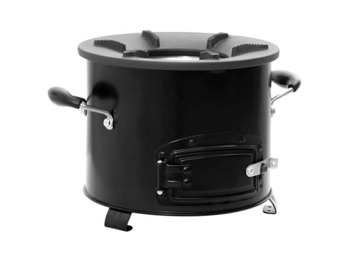 vidaXL Camping houtkachel 36x26x22,5 cm metaal zwart