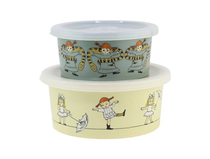 Rätt Start Pippi Cirkus Snackbox, lot de 2 Multicolore