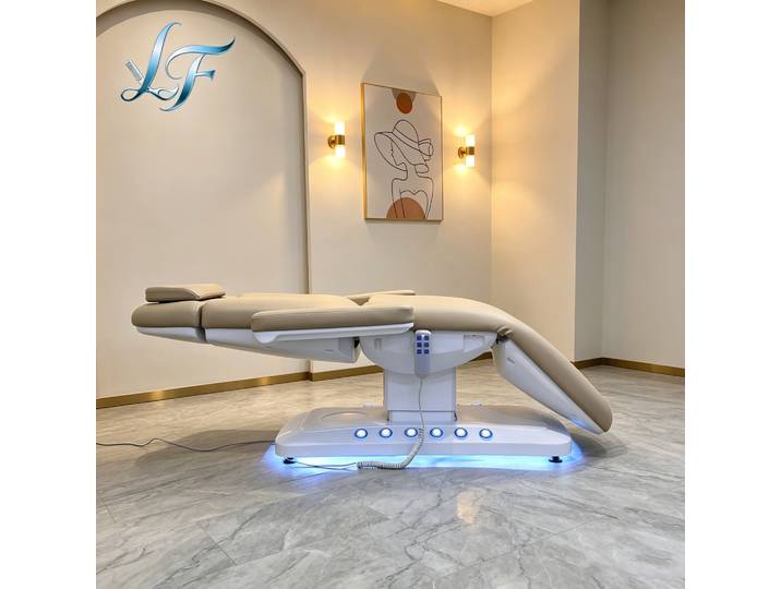Lit intégré électrique à commande par bouton-poussoir pour salon de beauté professionnel, mobilier de service infirmier