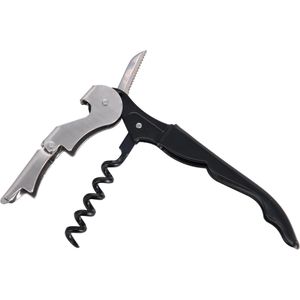 APS Kellnermesser 93301, schwarz / silber, 12cm, Edelstahl