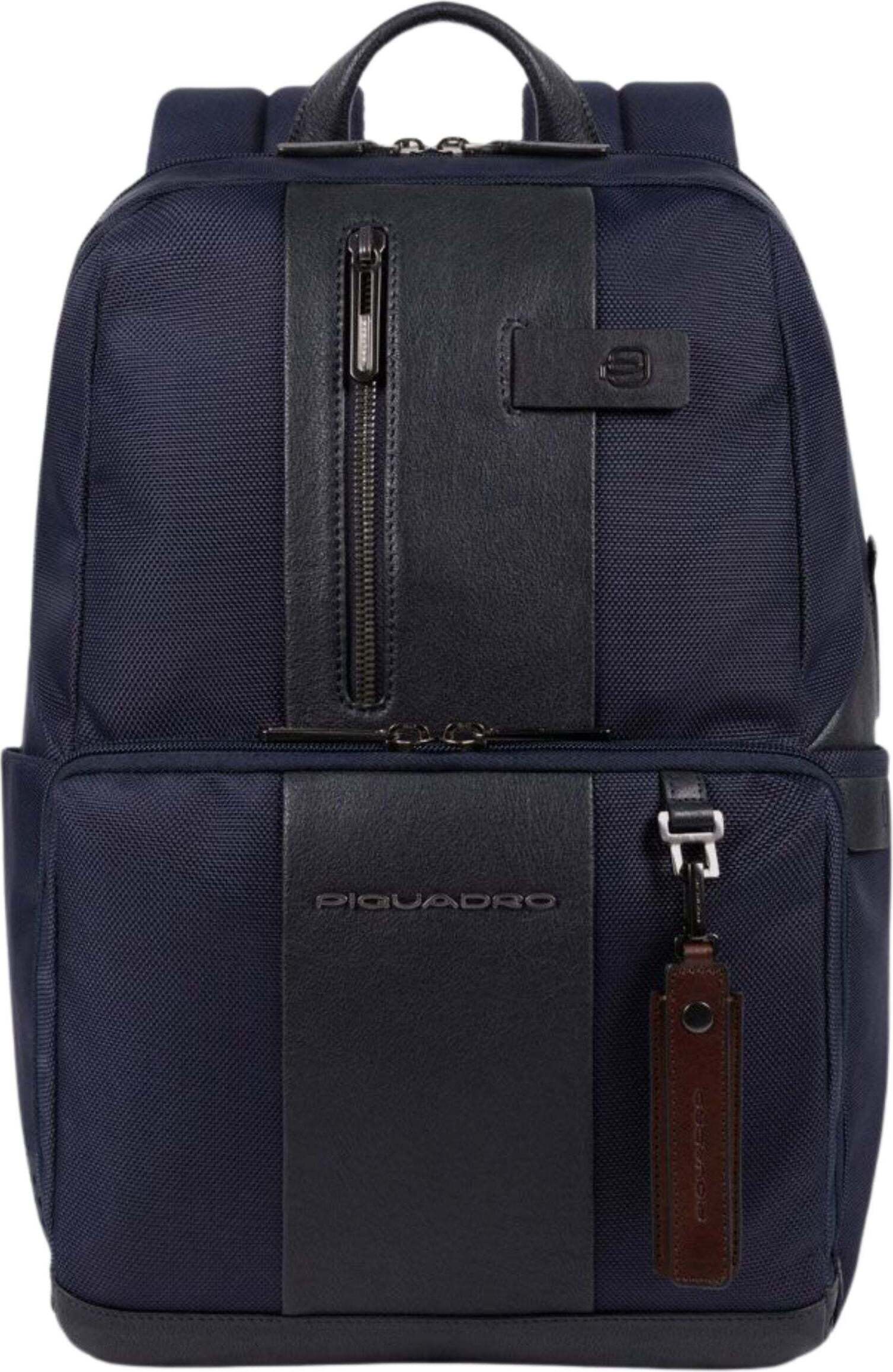 Rucksack Piquadro Ca3214br2bml Uni Blau Leder Und Stoff