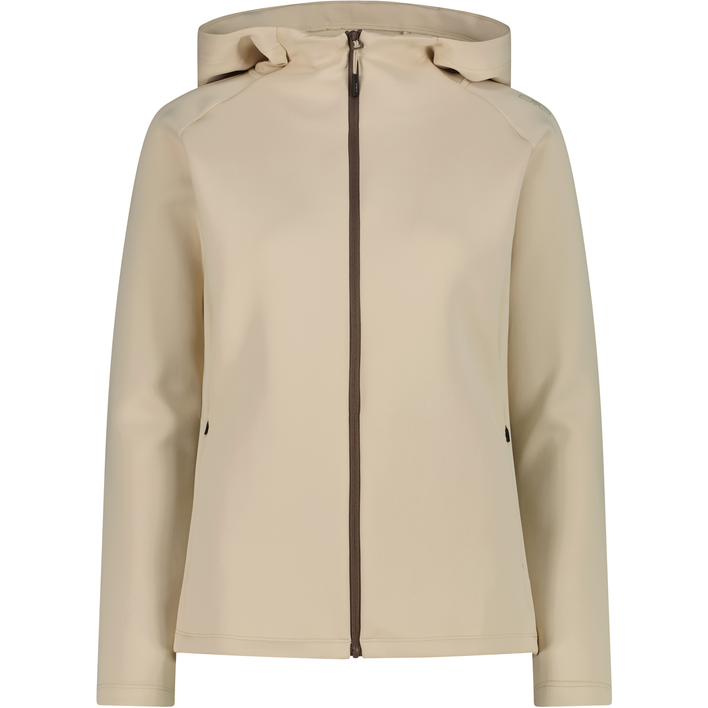 CMP Damen Freizeitjacke, Parkas beige Größe M Trekking Elastisch