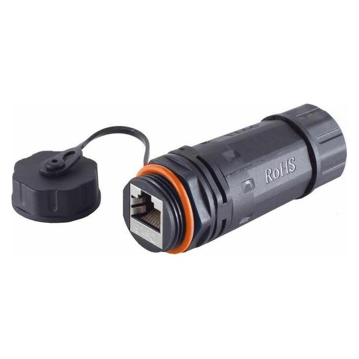 MicroConnect RJ45 coupler, CAT 6a, IP68 (Netzwerk Kupplung) (KONCAT6A68)