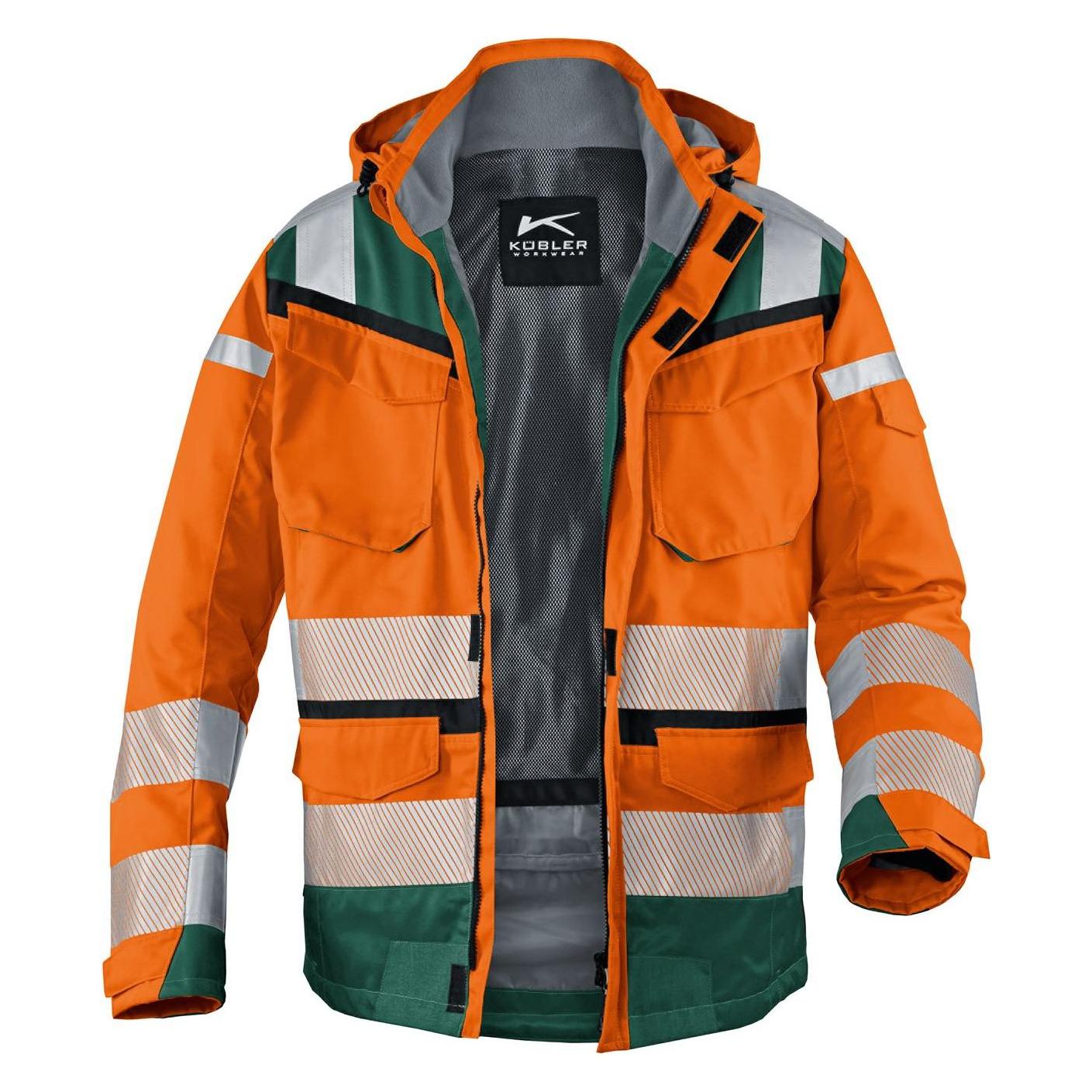 Kübler PSA Reflectiq Jacke 1307 warnorange/moosgrün S (S) (10001744219401)