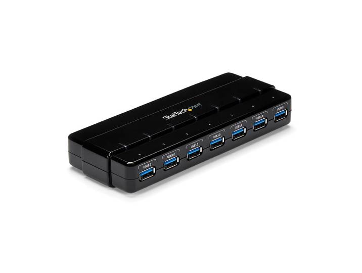 StarTech.com Hub SuperSpeed USB 3.0 avec 7 ports - 5Gbps - Concentrateur USB 3.0 avec adaptateur d'alimentation, USB 3.2 Gen 1 (3.1 Gen 1) Type-B, USB