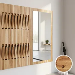 BlackWood »Piaforte Wildeiche« Massivholz Design-Garderobe Garderobe / Wildeiche natur / 62,5 cm