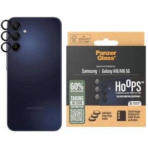 PanzerGlass Kamera-Schutz Hoops 3809, schwarz, 3 Stück, aus Hartglas, Individualschutz, für Samsung Galaxy A16/A16 5G
