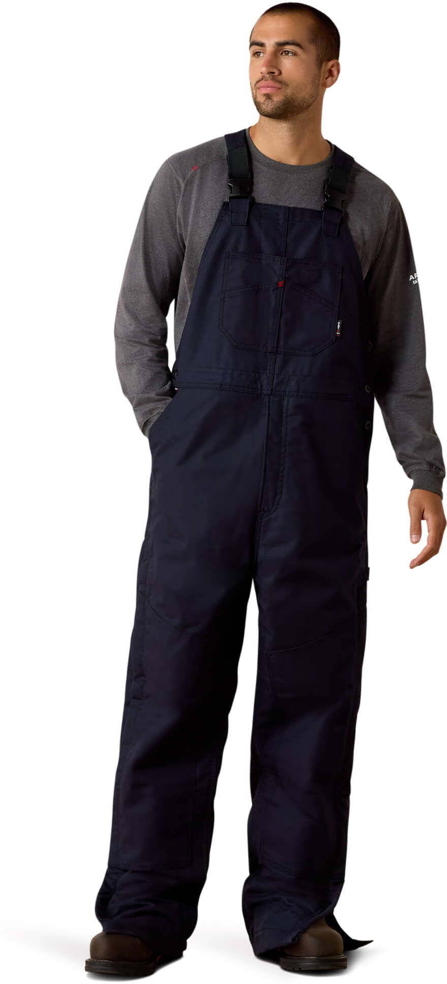 Men's Flame-Resistant Insulated Overall 2.0 Bib in Navy, Size: SML X 32 by Ariat