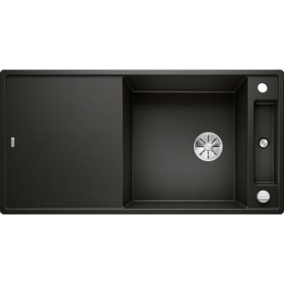 Granitspüle BLANCO "AXIA III XL 6 S", schwarz, B:51cm H:19cm T:100cm, Verbundwerkstoff, Küchenspülen, inklusive gratis Glasschneidebrett