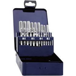 Eventus by Exact 10701 MA5 Handgewindebohrer-Set 21teilig metrisch M3, M4, M5, M6, M8, M10, M12 Rechtsschneidend DIN 352 HSS 1 Set