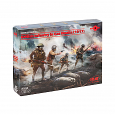 ICM - British Infantry in Gas Masks (1917) - 1:35 - 4 Figuren 307139