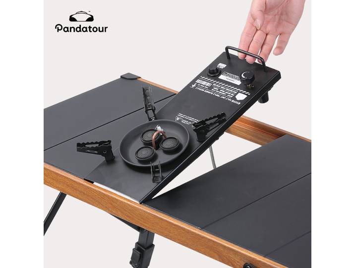 Réchaud à gaz de camping Pandatour IGT, facile à installer, 0,5 unité, réchaud de randonnée portable, haute efficacité, brûleur haute puissance 6500W