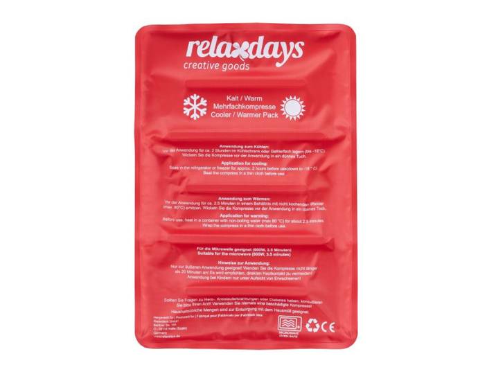 Relaxdays Großes Kühlpad in Rot