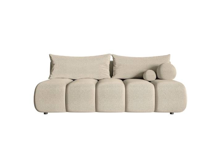 Dreisitziges Sofa Dandelino Mini mit Schlaffunktion, hellbeige