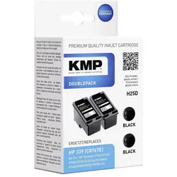 KMP, Druckerpatrone, Tinte npatronen 2er Pack H25D Schwarz (BK)