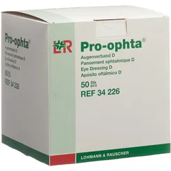 Pro Ophta, Pflaster, D Augenverband lichtdicht hautfarbig (50x)