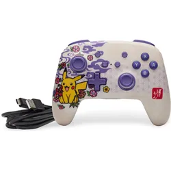 PowerA ENHANCED - Wireless Controller (Switch, Switch Lite, Switch OLED), Gaming Controller, Weiss, Violett, Mehrfarbig
