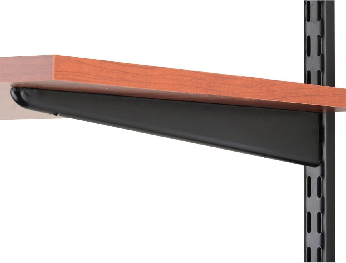 Verstelbare Houten Plankdrager Zwart - Heavy-Duty Plankbeugel voor Planken van 355 cm