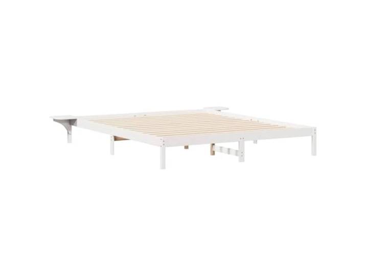 PUGYNBK Bettgestell mit Tischen, 180 x 220 cm Massives Kiefernholz, solide Beine, minimalistisches Design, einfache Reinigung