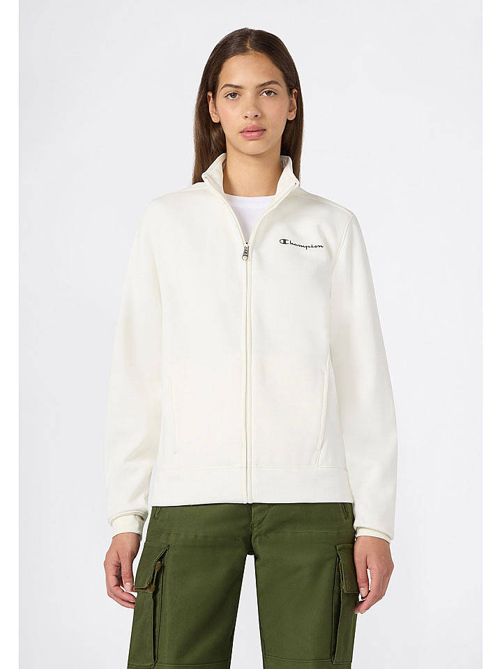 Champion Sweatjacke in Creme - L