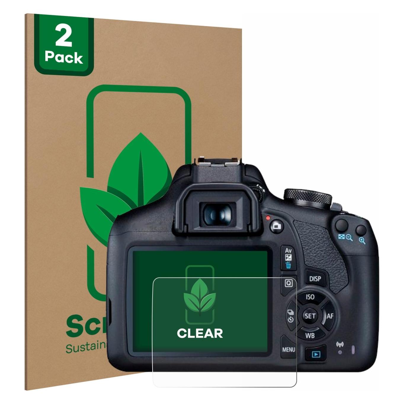 ScreenLeaf Schutzfolie für Canon EOS 2000D Displayschutz Display Schutz Folie Klar Transparent (6133204)