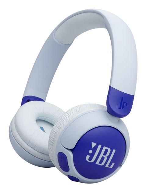 JBL Junior 320BT Ohraufliegender Bluetooth Kopfhörer kabellos 50 h Laufzeit USB Typ-C (Blau) JBLJR320BTBLU