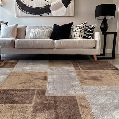 World Rug Gallery Modern Linear Area Rug
