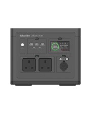 APC Schneider OffGrid 730 Tragbares kraftwerk LCD 2 BS1363-Steckdosen Sinuswelle 3 USB-A 2 USB-C kabelloses Ladegerät AC 190 265 / DC 12 -30 V 700 Watt Lithium-Ionen 738 Wh Ausgangsanschlüsse: 2 Großbritannien Schwarz grün (PPS730-UK)