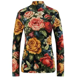 Shirt Stehkragen Efixelle schwarz, 48