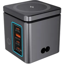 BlitzWolf BW-i113 GaN, USB-A, 3xUSB-C, 105W mains charger (105 W, 6 Ports), USB Ladegerät