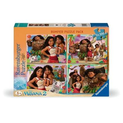 Disney Moana 4x100 PC Puzzles Bumper Pack