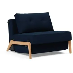 INNOVATION LIVING Schlafsessel Cubed 90 Eiche Stoff Blau Blue