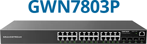 Grandstream Networks GWN7803P Managed Switch 24x Gigabit ports,