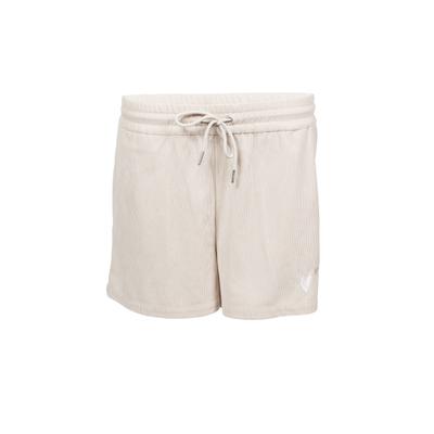 Sweatshorts KLEINIGKEIT "Kleinigkeit Kim Cordashian Shorts", Damen, Gr. XS, US-Größen, frappé, 100% Polyester, unifarben, normal, Hosen Sweatshorts
