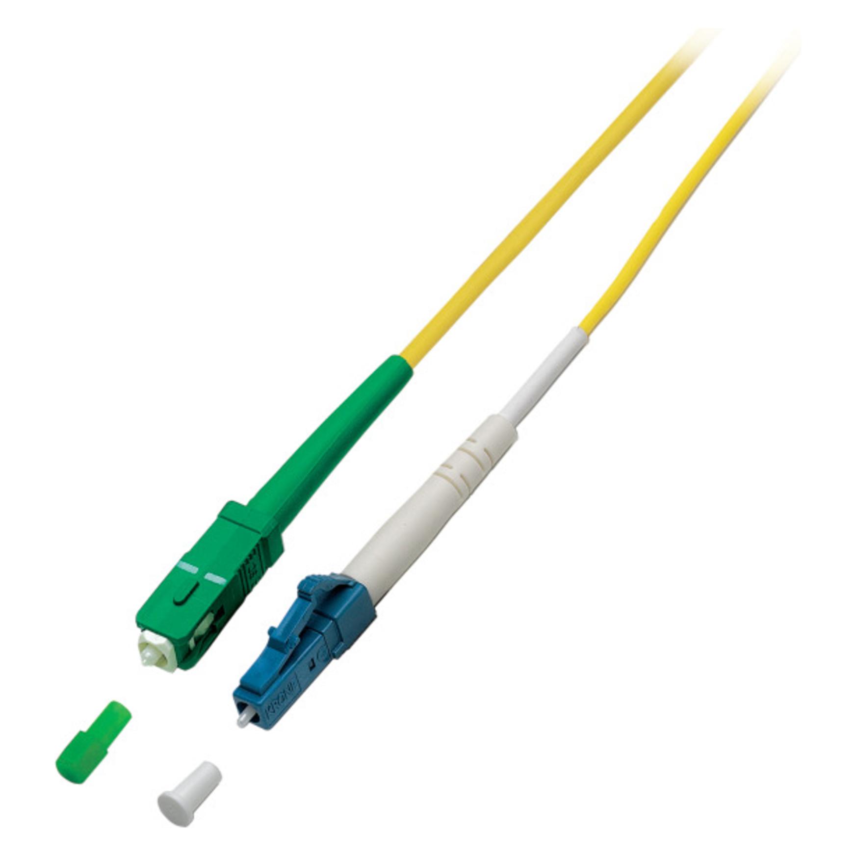 EFB Elektronik LWL-1-Faser-Patchk. 10mtr.LC-SC(APC), 9/125um, AD=2mm, Achtung Simplex! (10 m) (O0946.10)
