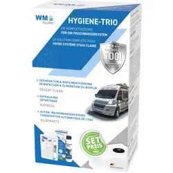 WM aquatec Hygiene-Trio Wasserhygiene Komplettset für Tankgröße 100 Liter