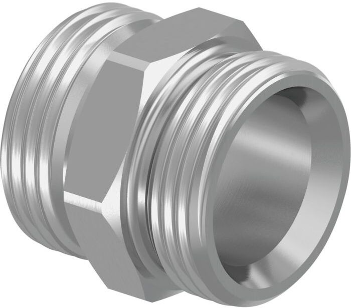Uponor Doppelnippel 1006641 G 3/4 AG, Eurokonus, verzinkt, Messing