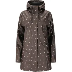 Weather Report Sunrise Allover Print PU Regenjacke Damen 1283 - espresso 46