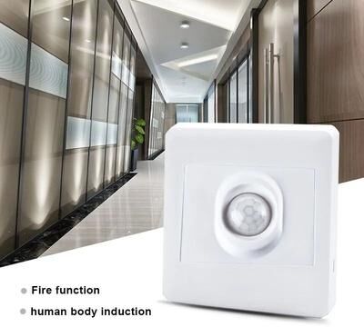 Inspired Living 86 Type PIR Motion Sensor Switch Recessed Wall Infrared Motion Sensor Light Controller 110V 220V 86 Type PIR Motion Sensor Switch Recessed Wall Infrared Motion Sensor Light Controller 110V 220V